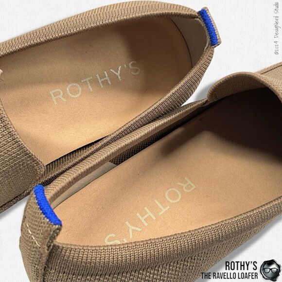 ROTHY’S THE RAVELLO LOAFER IN FADED BROWN SUSTAINABLE WASHABLE SHOES SIZE EU 42 main image 9